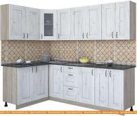 Кухня Интерлиния Мила Хольц 14x24 (дуб белый) картинка