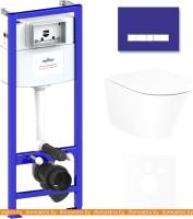 Унитаз Lavinia Boho Relfix Biore Compacto Rimless 6 в 1 75110139 (фиолетовый стекло) картинка