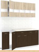 Кухня Кортекс-мебель Корнелия Экстра 1.8м (дуб сонома/венге/мадрид) картинка