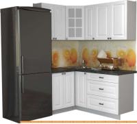 Кухня Интерлиния Мила Деко 1.2x1.7 (белый/кастилло темный) картинка