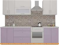 Кухня ВерсоМебель ВерсоЛайн 4-2.1 (белый/вереск) картинка