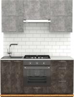 Кухня S-Company Клео крафт 1.6 (ателье темное/ателье светлое) картинка