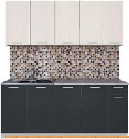 Кухня Интерлиния Мила Лайт 1.9 (вудлайн кремовый/антрацит) картинка