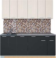 Кухня Интерлиния Мила Лайт 2.0-60 (вудлайн кремовый/антрацит) картинка