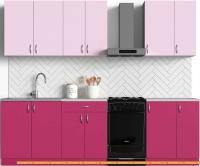 Кухня S-Company Клео колор 2.1 (малиновый/лаванда) картинка