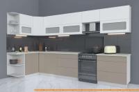 Кухня Интерлиния Мила Матте 1.5x3.6 Б левая (белый/луна/опал светлый) картинка