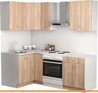Кухня S-Company Клео лайт 1.2x1.5 левая (дуб сонома/дуб сонома) картинка