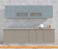 Кухня Интерлиния Мила Матте 2.8 А (океан/луна/травертин серый) картинка