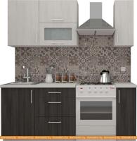 Кухня ВерсоМебель ВерсоЛайн 6-1.4 (северное дерево светлое/северное дерево темное) картинка