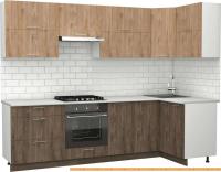 Кухня S-Company Клео крафт 1.2x2.7 правая (дуб харбор эспрессо/дуб харбор зол.) картинка