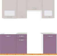 Кухня ВерсоМебель Эко-5 2.0 (виола/кашемир) картинка