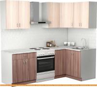 Кухня S-Company Клео лайт 1.2x1.7 правая (ясень шимо темный/ясень шимо светлый) картинка