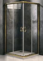 Душевой уголок GoodDoor JAZZE CR-100-C-G 100x100 стекла прозрачные (без поддона) картинка