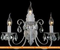 Светильник бра Евросвет 3305/3 белый с золотом/прозрачный хрусталь картинка