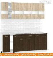 Кухня Кортекс-мебель Корнелия Экстра 2.0 без столешницы (дуб сонома/венге) картинка