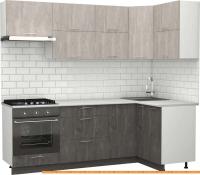Кухня S-Company Клео крафт 1.2x2.3 правая (железный камень/бетонный камень) картинка
