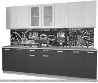 Кухня Интерлиния Мила 27 (бетон-бетон-кастилло темный) картинка