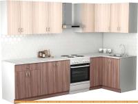 Кухня S-Company Клео лайт 1.2x2.4 правая (ясень шимо темный/ясень шимо светлый) картинка