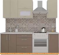 Кухня ВерсоМебель ВерсоЛайн 6-1.6 (бежевый/латте) картинка