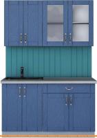 Кухня Интерлиния Мила Крафт 1.4А (дуб лазурный) картинка