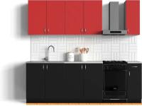 Кухня Сивирин-Компани Клео колор 1,9 (черный\красный) картинка