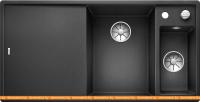 Кухонная мойка Blanco Axia III 6 S-F (разделочная доска из стекла, антрацит) картинка