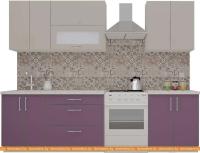 Кухня ВерсоМебель ВерсоЛайн 2-2.1 (кашемир/виола) картинка