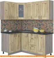 Кухня Интерлиния Мила Хольц 12x18 (дуб золотой) картинка