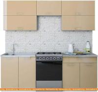 Кухня Интерлиния Мила Gloss 60-22 (капучино) картинка