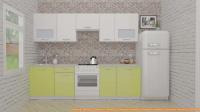 Кухня ВерсоМебель ЭкоЛайт-5 2.9 (белый/лайм) картинка