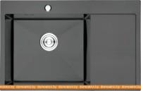 Кухонная мойка Gerhans K37851B-L (левая, графит) картинка