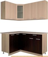 Кухня Интерлиния Мила 12x16 (дуб (молочный/дуб венге) картинка