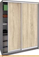 Шкаф-купе Кортекс-мебель Сенатор ШК11 Классика ДСП (береза/дуб сонома) картинка