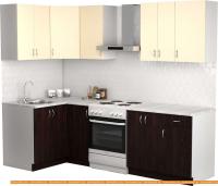 Кухня S-Company Клео лайт 1.2x1.9 левая (венге магия/песочный) картинка
