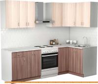 Кухня S-Company Клео лайт 1.2x1.9 правая (ясень шимо темный/ясень шимо светлый) картинка