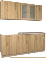 Кухня Интерлиния Мила 19 (дуб золотой) картинка