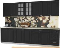 Кухня Интерлиния Мила Деко 2.8 Б (пепел/опал светлый) картинка