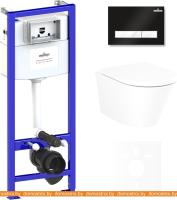 Унитаз Lavinia Boho Relfix Biore Compacto Rimless 6 в 1 75110140 (черный пластик) картинка