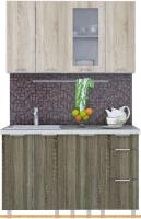 Кухня Интерлиния Арт Мила 13 (дуб сонома светлый/темный) картинка