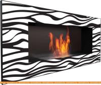 Биокамин Kratki Delta 2 Zebra (черный, с сертификатом TUV) картинка