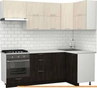 Кухня S-Company Клео крафт 1.2x2.2 правая (угольный камень/шелковый камень) картинка