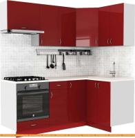 Кухня S-Company Клео глоcс 1.2x2.0 правая (бургундский глян./бургундский глян.) картинка