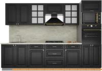 Кухня Интерлиния Мила Деко 3.0 (пепел-пепел-опал светлый) картинка