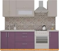 Кухня ВерсоМебель ВерсоЛайн 6-1.8 (кашемир/виола) картинка