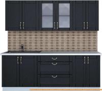 Кухня Интерлиния Мила Крафт 2.2Б (дуб английский) картинка