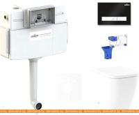 Унитаз Lavinia Boho Relfix One 5 в 1 87551021 (черный/белый пластик) картинка