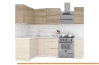 Кухня Интермебель Микс Топ-21 1.9x1.42м левая (белый премиум-дуб крафт зол-венато) картинка