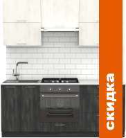 Кухня S-Company Клео крафт 1.9 (северное дерево темное/северное дерево светлое) картинка