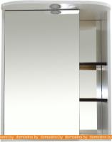 Шкаф с зеркалом Misty Венера 60 комбинированное (левый, белый) картинка
