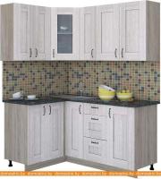 Кухня Интерлиния Мила Хольц 12x17 (шимо светлый) картинка